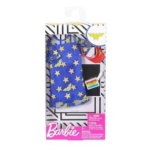 Barbie Clothes: Wonder Woman Outfit for Barbie Doll, Blue Star Dress